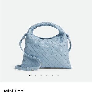 NWOT Bottega Venetta light blue mini hop bag